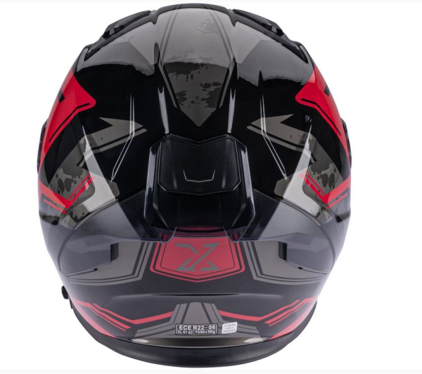 Integralhelm "Stinger R1" - SPEC-X - rot/schwarz/grau